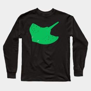 Green Stingray Long Sleeve T-Shirt